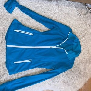 Blue and white Lulu Lemon fleece